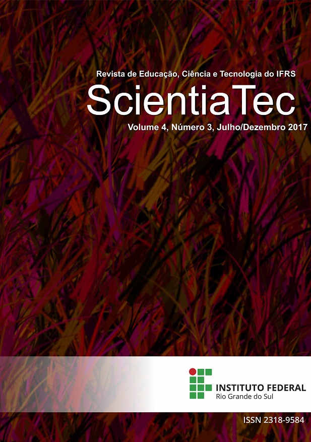 					Visualizar v. 4 n. 3 (2017): ScientiaTec, volume 4, número 3
				