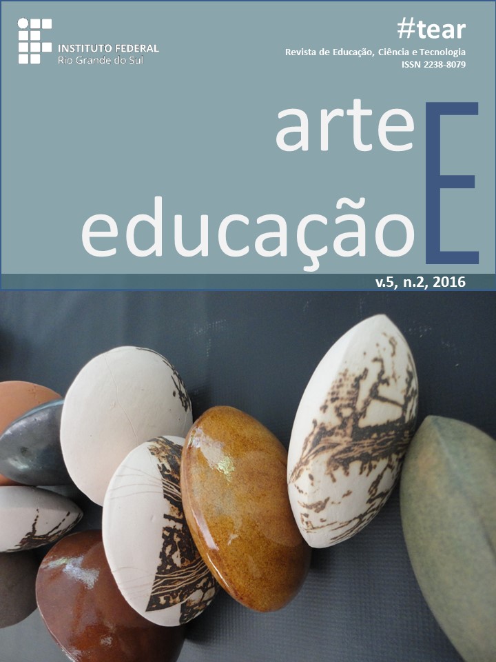 					Visualizar v. 5 n. 2 (2016): ARTE E EDUCAÇÃO
				