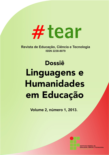 					Visualizar v. 2 n. 1 (2013): LINGUAGENS E HUMANIDADES EM EDUCAÇÃO
				